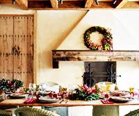 božićne dekoracije stola
